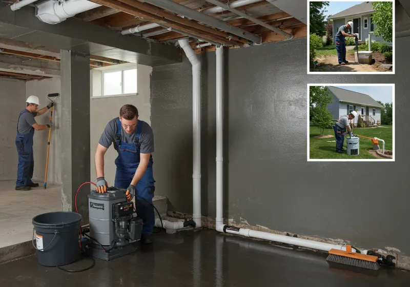 Basement Waterproofing and Flood Prevention process in South Gastonia, NC